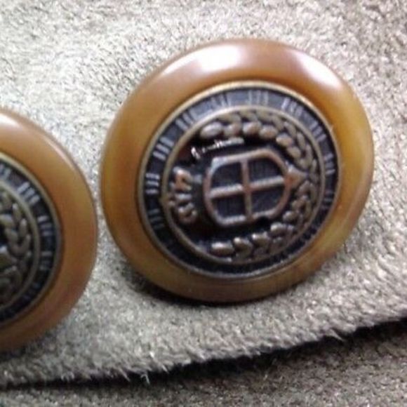 CHAPS RALPH LAUREN Blazer Jacket Microfiber Faux Brown Suede Mens Sz 42 - Picture 5 of 12